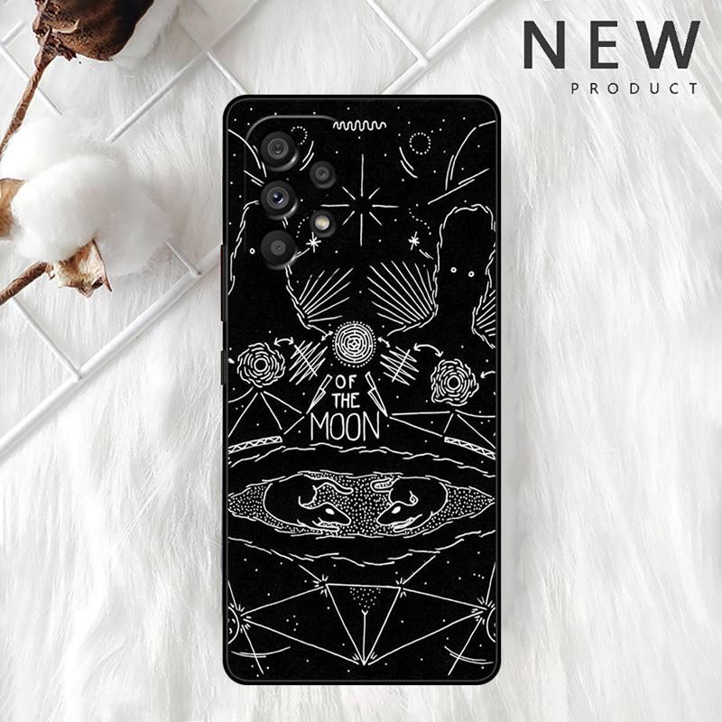 Moon Tarot Mystery Totem Case For Samsung Galaxy A54 A52 A14 5G A53 A12 A13 A71 A23 A34 A33 A21s Phone Cover