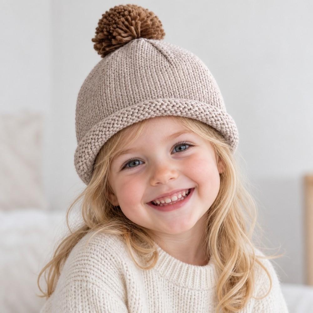 5 Colors Kids Knitted Hat Keep Warm Kids Winter Hat Comfortable Beanie Cap Winter