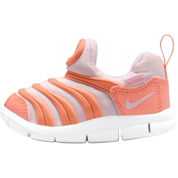 Nike Dynamo Free Comfortable Versatile Durable Low-Top Walking Shoes Baby Shoes Orange Purple 343938-809