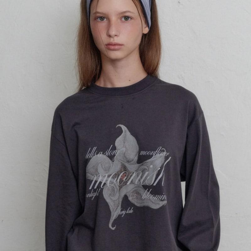 MOONish Moon velour headband (Midnight grey)
