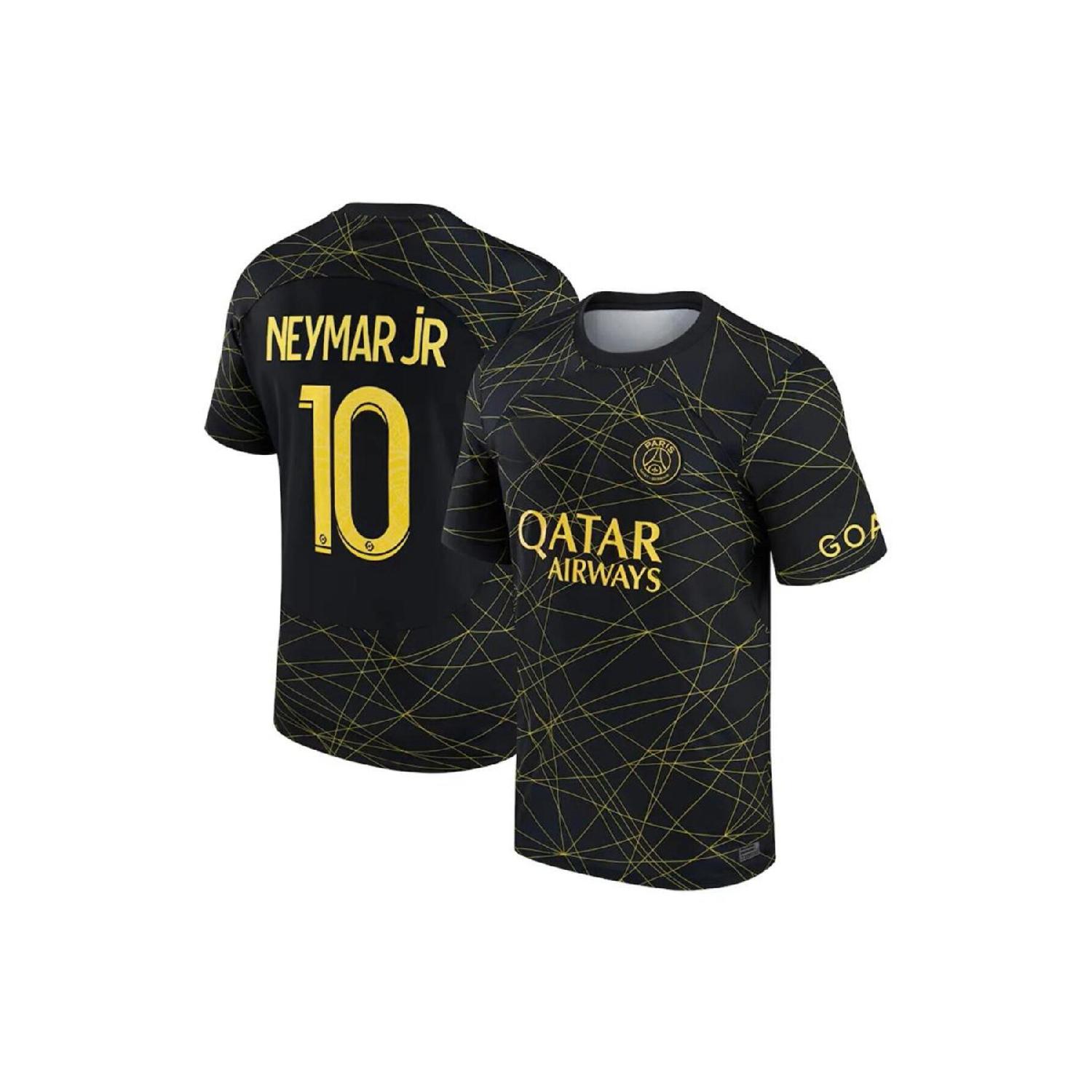 

Футбольная майка Neymar Jr Psg нового сезона 23/24 в золотую полоску