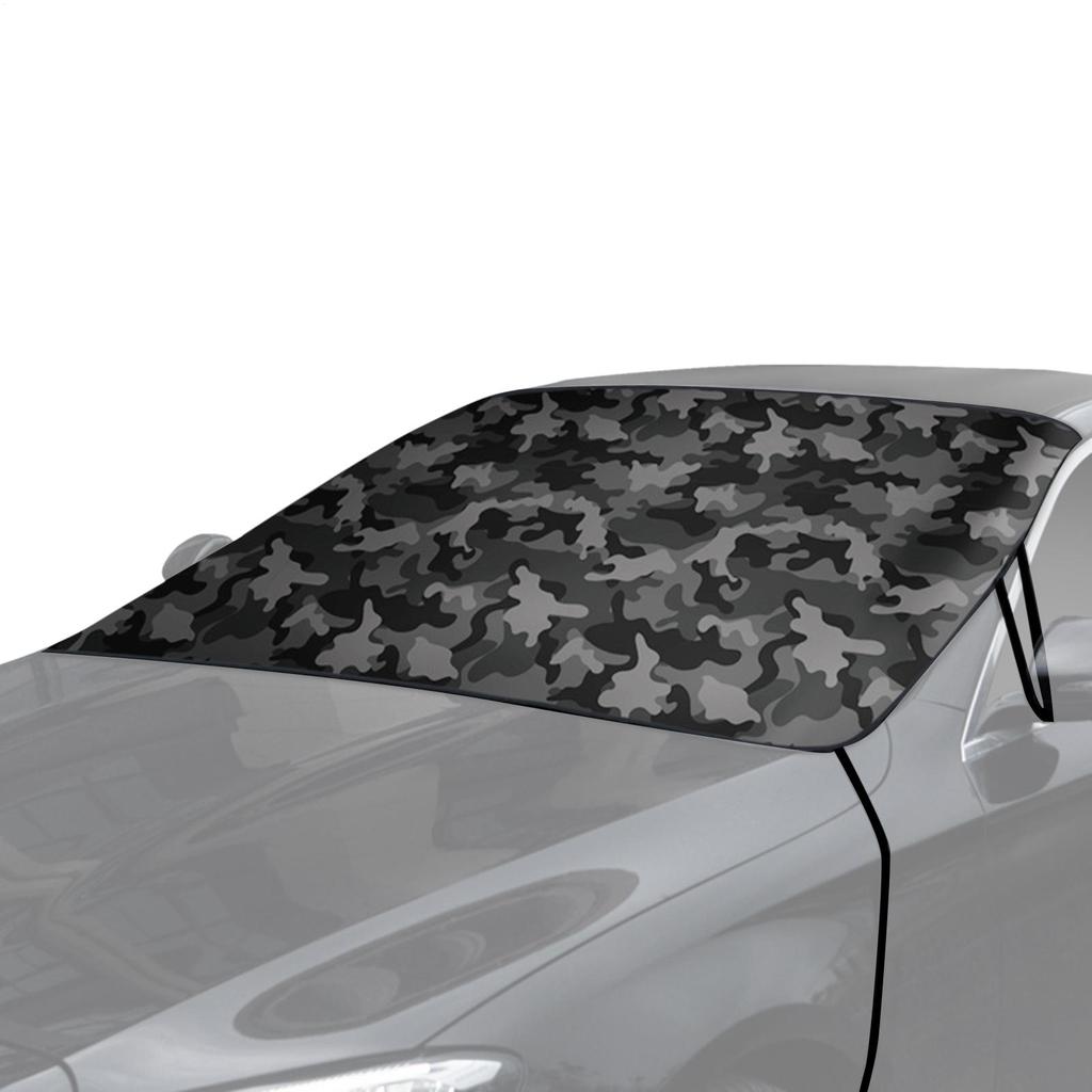 Car Windshield Snow Cover Waterproof Camouflage Windshield Snow Ice Cover Auto Window Sun Shade For Exterior Sunroof Winter