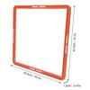 5 Pcs Agility Training Rings Multifunctional Quadrilateral Physical Speed Training Rings for Basketball Football Orange