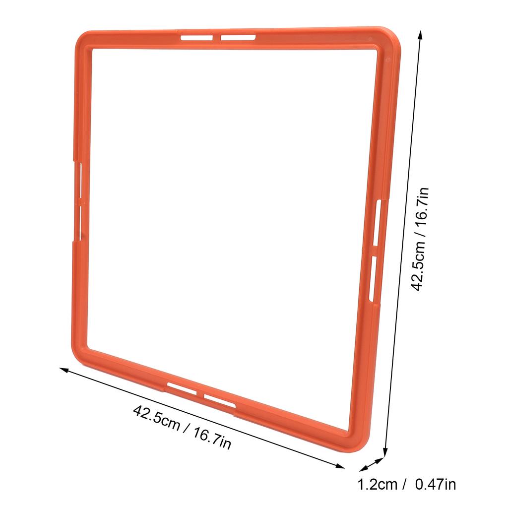 5 Pcs Agility Training Rings Multifunctional Quadrilateral Physical Speed Training Rings for Basketball Football Orange