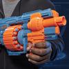 Manuální blaster Nerf Elite 2.0 Shockwave RD-15 je dodáván s 30 oficiálními šipkami vybavenými rotujícím bubnem na 15 ran a taktickou lištou Pump Action Slam.