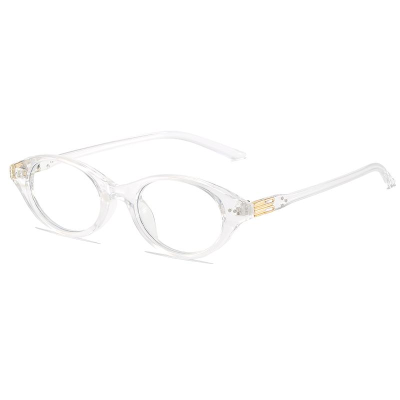 Women's Korean Style Cat Eye Small Round Blue Light Blocking Glasses Fake Myopia Eyeglasses