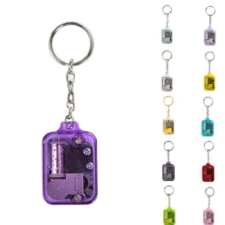 Stylish Music Box Keychain Accessory Portable Music Box Keychain Pendant Charm With Clear Sound Ideal For Daily Use