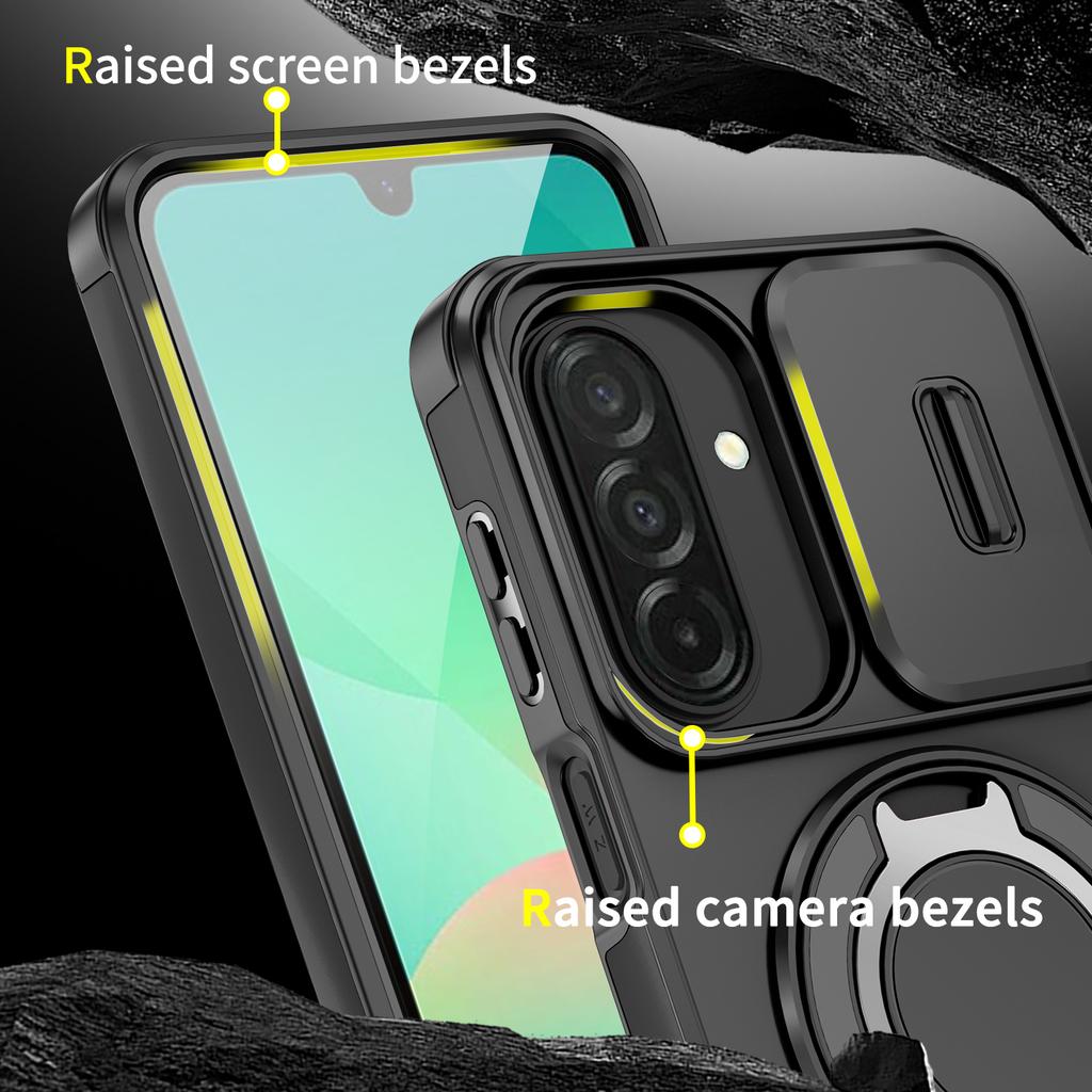 Bracket Ring Holder Armor Case for Samsung Galaxy A57 5G A17 A37 A56 A36 A16 A55 A35 A15 Phone Cover for Samsung A57 A 57