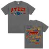 Kpop Ateez 2025 World Tour in Your Fantasy Merch T Shirts Unisex Women Korean Fashion Retro High Street Tshirt 100 Cotton T Shirt