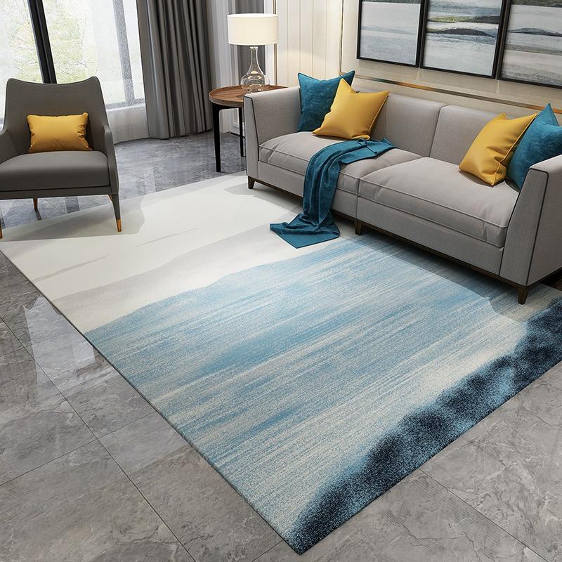 Simple Style Carpet Living Room Decoration Home Ins Bedroom Carpets Short Velvet Non-slip Washable Floor Mats Large Area Rug