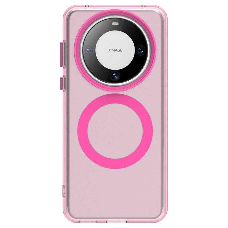 For Huawei Mate 60 Pro Case Cover Huawei Mate 60 Pro Capas Transparent Annular Magnetic Matte Clear Fundas Huawei Mate 60 Pro