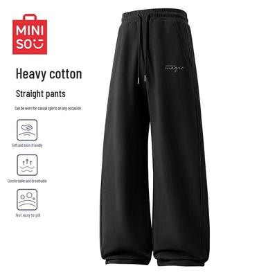 MINISO Men's Pure Cotton Loose Casual Sweatpants