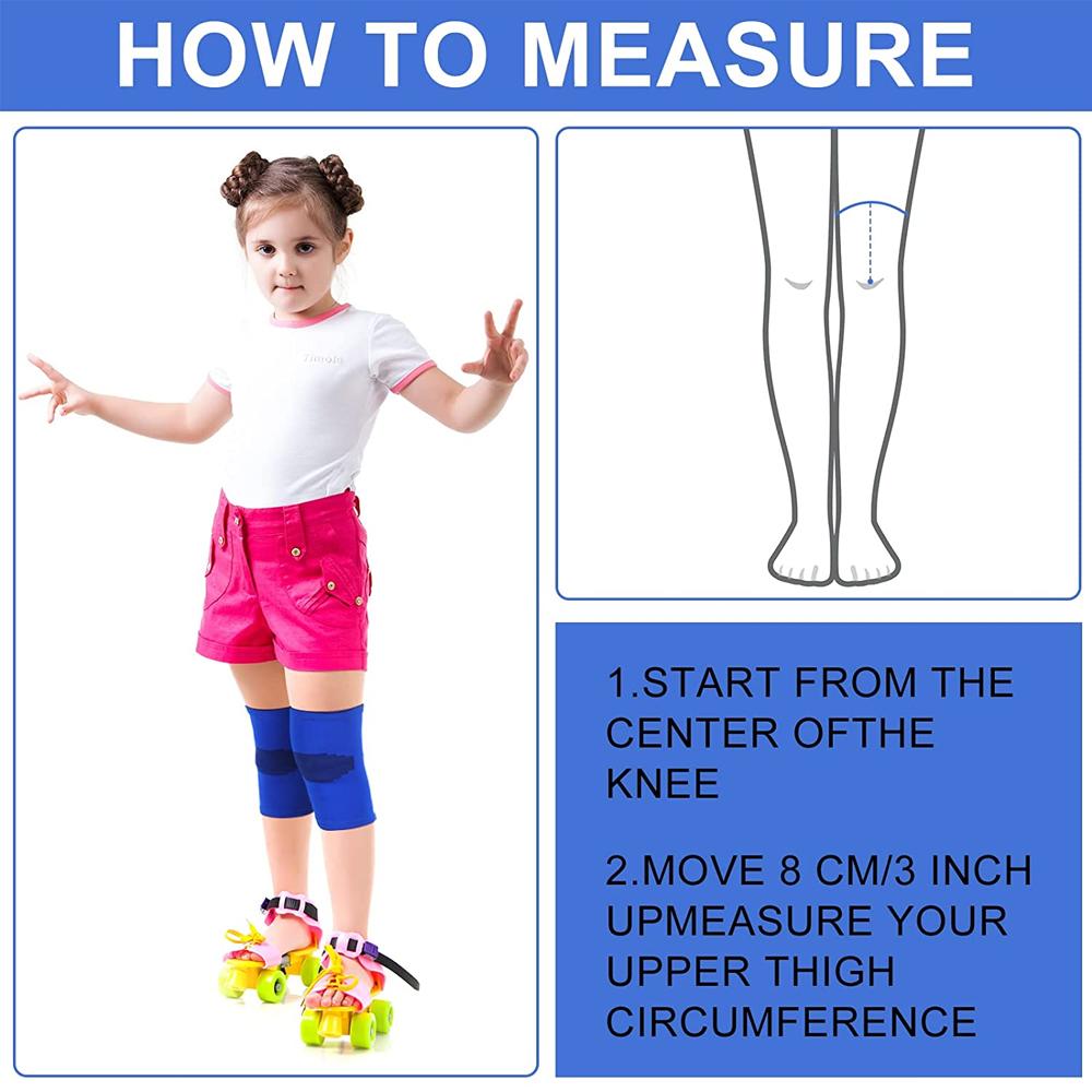 Kids Knee Compression Sleeve Support Brace For Basketball Volleyball Sports Gymnastics Child Knee Pads