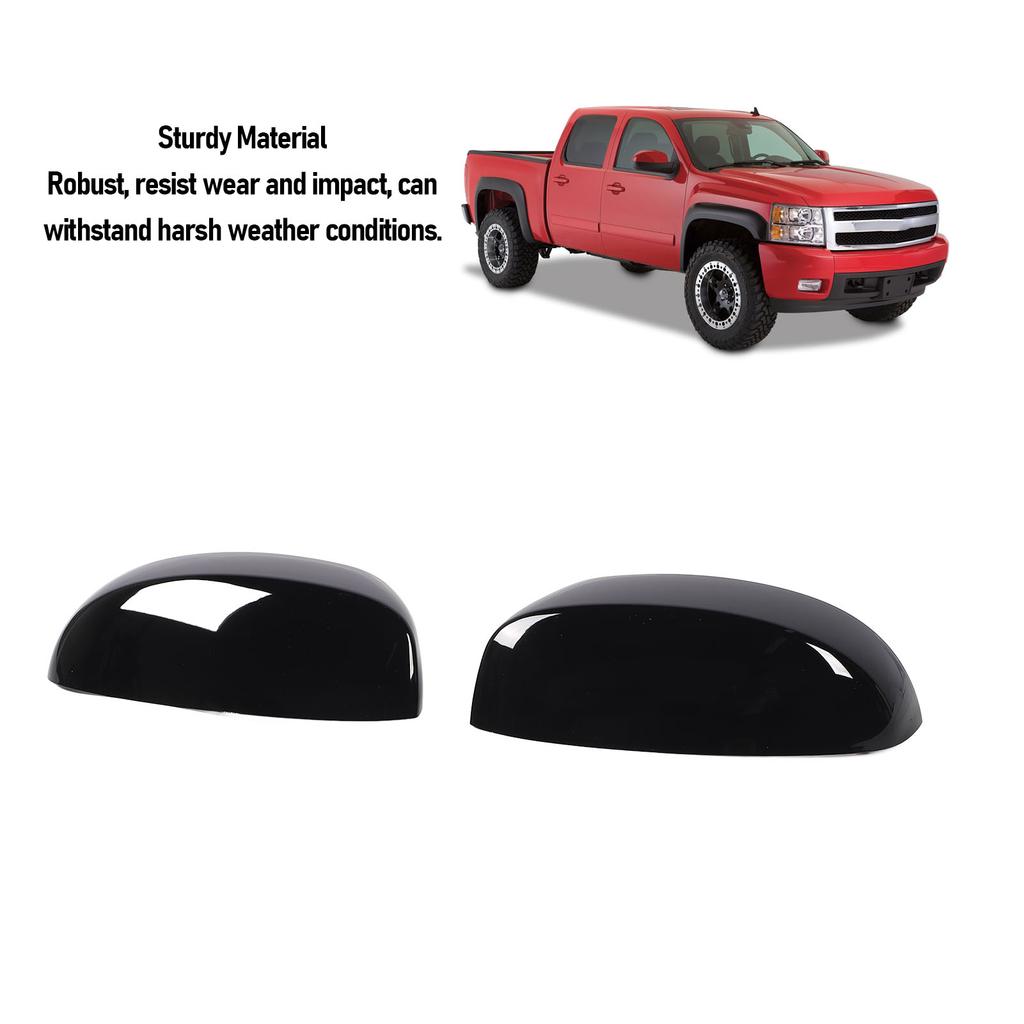 2Pcs Car Side Mirror Cap Cover 25788157 Sporty Look Weather Proof Anti Impact Rearview Mirror Housing for 1500 2500 HD 3500 HD
