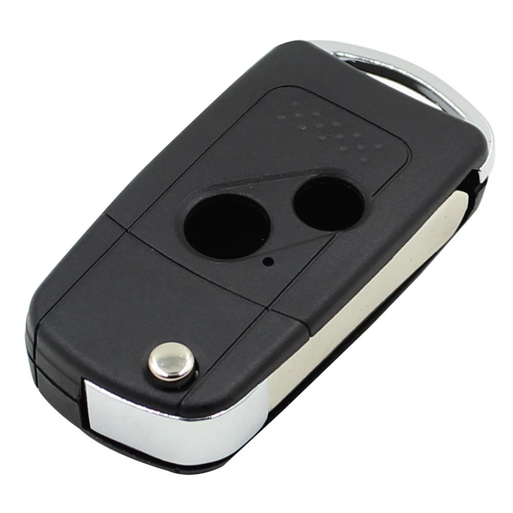 KEYYOU New Remote 2 Button Flip Folding Key Shell Case Cover For Honda CRV Accord Civic Fit 2B