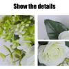 5Pcs Simulated Rose Flower Candlestick Wreath Small Candle Rings Dining Table Centerpieces Decoration Wedding Props