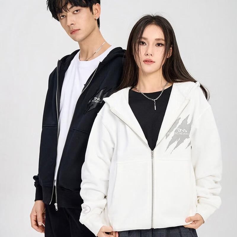 DRAGONS NEVER AFRAID Unisex Heavy Brushed Hooded Cardigan S