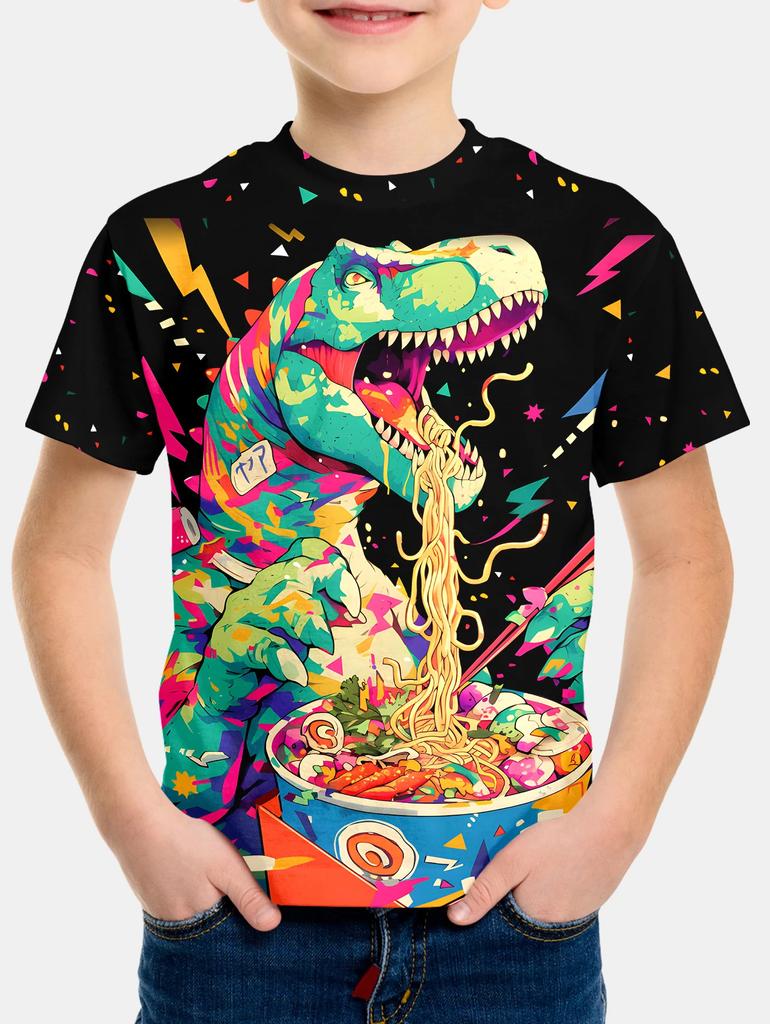 2025 Kids Clothes Dinosaur Graphic T Shirt for Children 3d Printed Tee Shirts Funny Children's Clothing T-Shirt Cool Design Tops