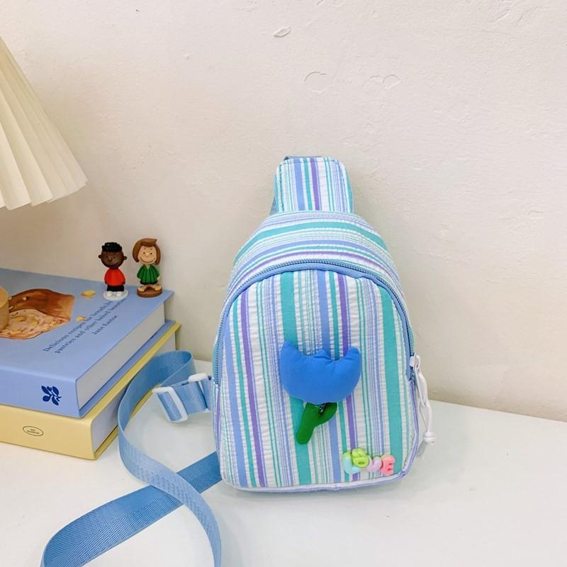 Trendy Kids Chest Bag Stylish Floral Design For Boys And Girls Lightweight Versatile Pouch