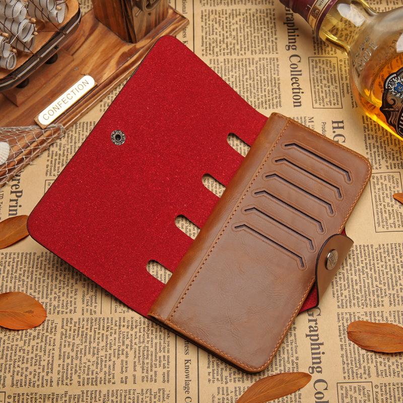 HUMERPAUL Мужской кошелек с несколькими слотами для карт Тонкий кошелек большой емкости — фото 4