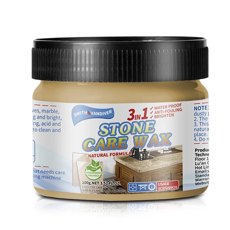 Marble Floor Polishing Kit Powerful Deep Decontamination Polisher Natural Stone Wax for Home Bathroom Granite Maintenance Waxing 1pc