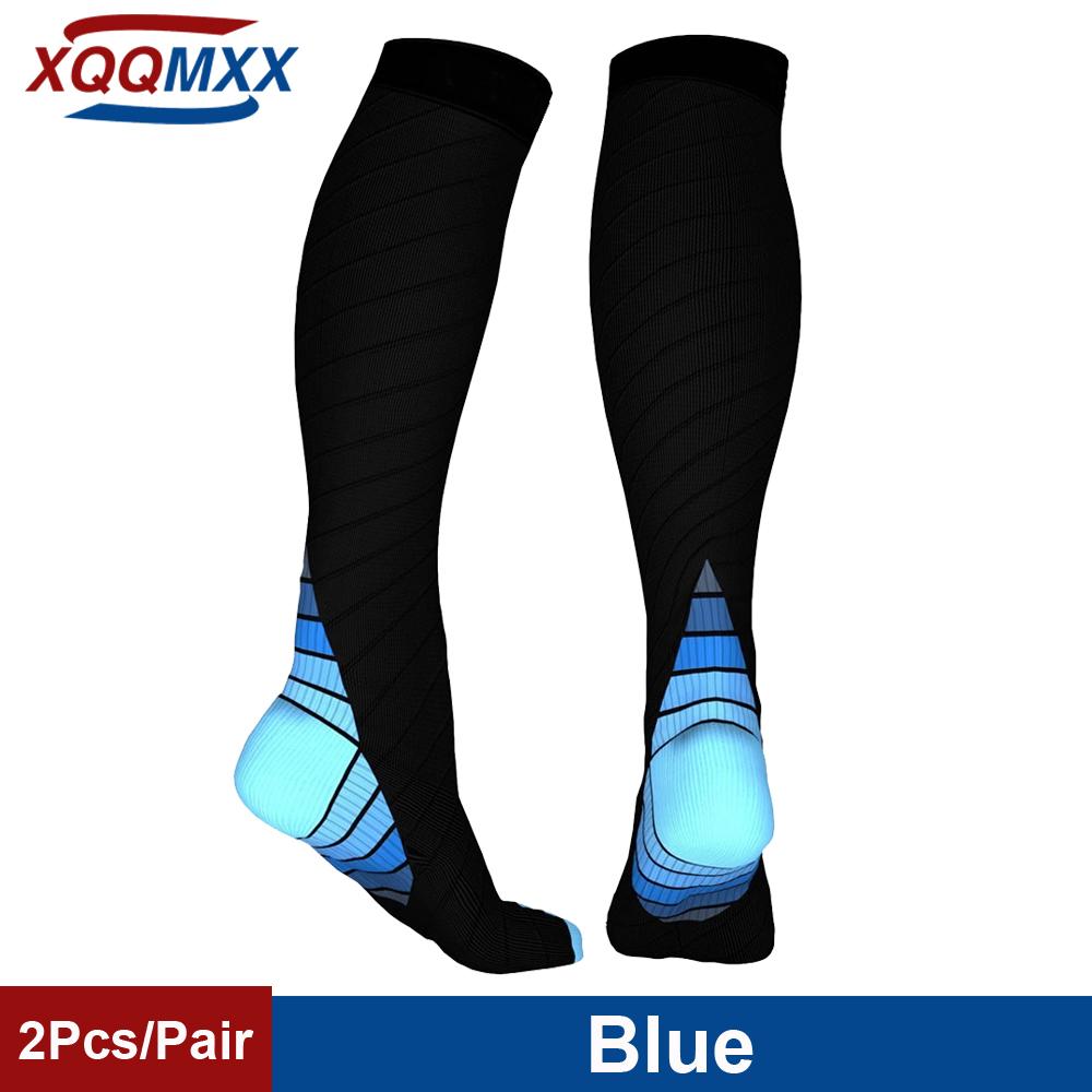 Xqqmxx 1Pair Compression Socks For Neuropathy Swelling Pain Relief 20-30 Mmhg Knee-High Stockings Women Men