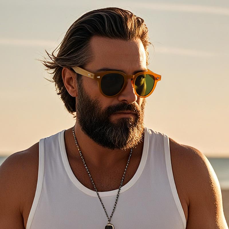 Premium UV Protected UV Protection Lightweight Comfortable Durable High Quality Retro Stylish Round Shaped Female Male Sun Glasses