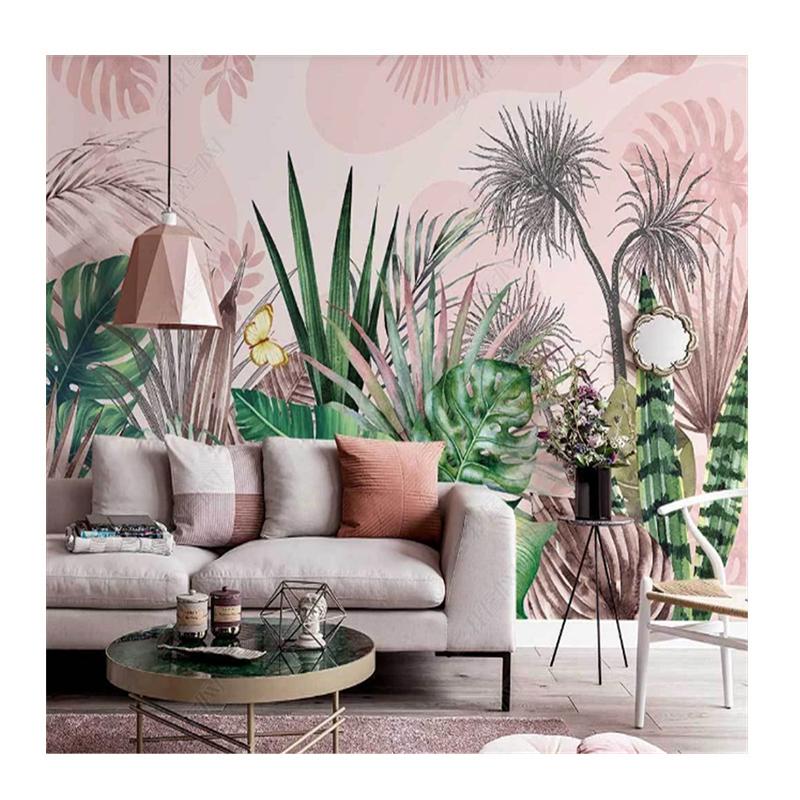 

Mural For Living Room Tropical Plants Wallpapers Rainforest TV Background Wall Paper Home Decor 200 cm(W) x 140 cm(H)