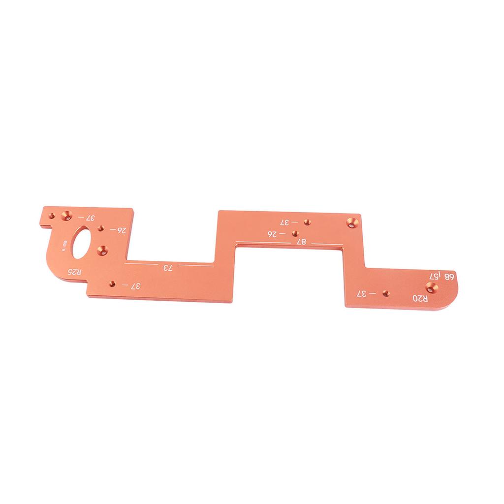 ARC Grooving Auxiliary Tool Anti Slip Easy to Operate Cabinet Door Slot Position Template for Woodworking Tool 6mm