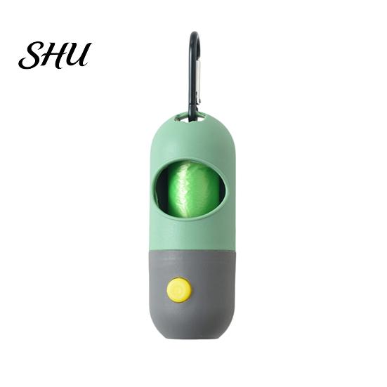 LED Flashlight 1 Set Pet Poop Bag High Durability Compact Size Hanging Hook Design Carry Easily Wide Application Large Capacity ABS Garbage
