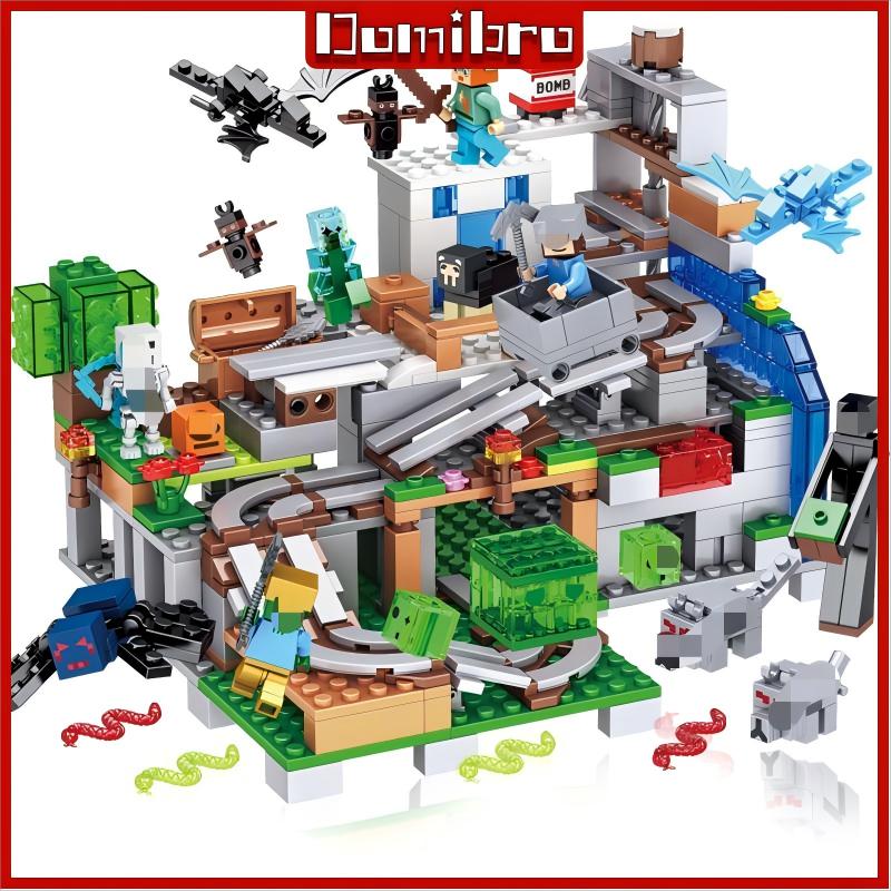 MC Building Block Farm and Villages Field Cave Trap Leksaker för barn