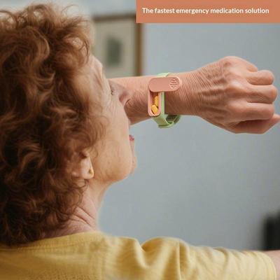 Ultra Portable Medicine Box Wristband With 360° Rotation And Lock Medicine Storage Box For The Elderly And Children