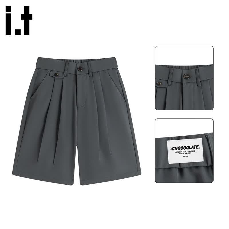 CHOCOOLATEit Men s Ice Silk Old Money Style Casual Shorts 4XL