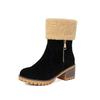 Tiefe Winter Hairy Schneestiefel Dicke Ferse Kurze Stiefel Kurze Stiefel