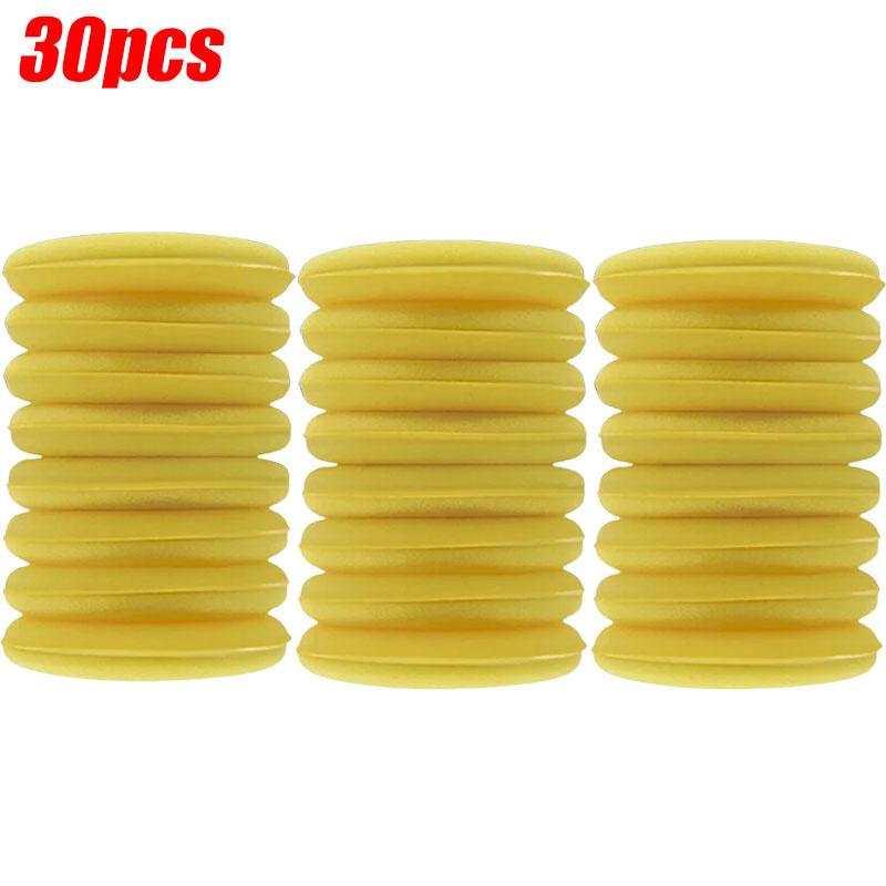 10-60PCS Car Waxing Polish Wax Foam Sponge Applicator Pads 10CM Yellow Cleaning Sponge Clean Washer Washing Tool Car Cleaning