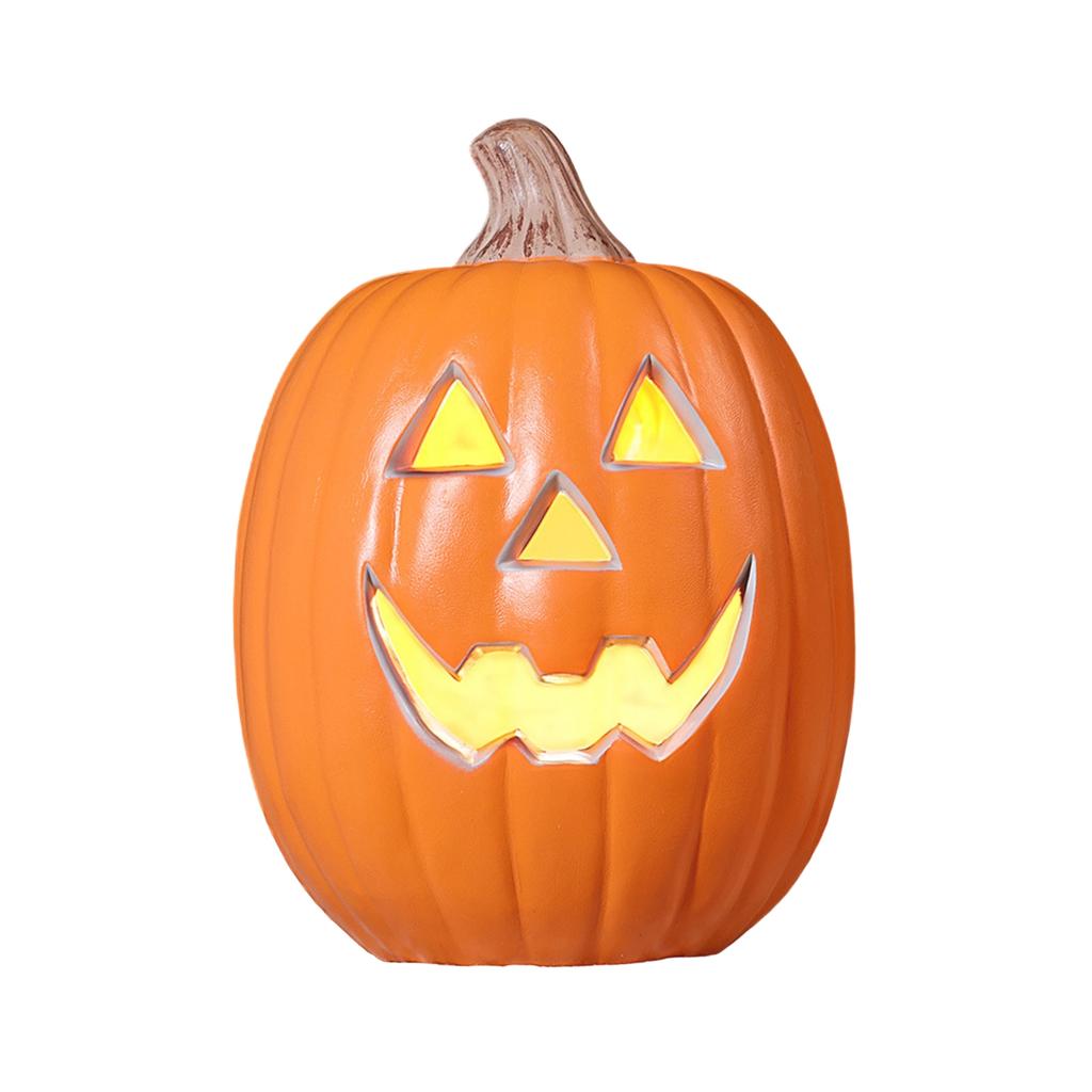 Large Glowing Halloween Pumpkin Decoration for Indoor Outdoor Yard and Store Scene Setup