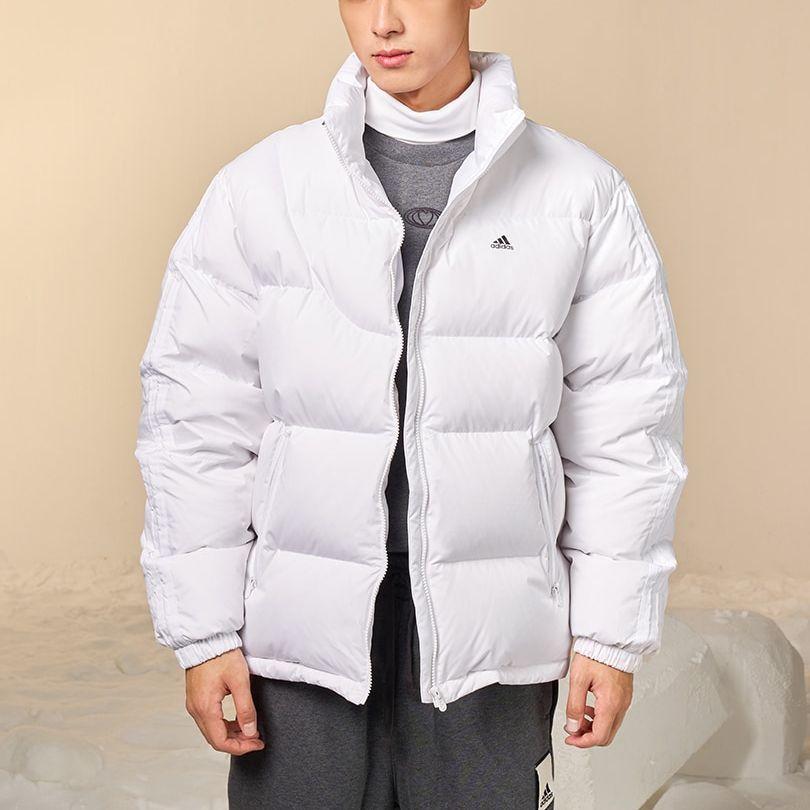 Adidas Solid Color Outdoor Sports Casual Down Jacket Unisex Jacket White IK2419