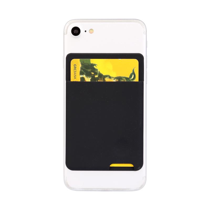 Silicone Card Holder for Phone - Adhesive, Portable, and Clip-On
