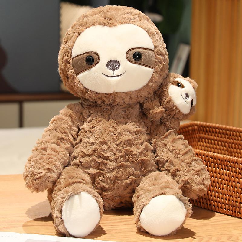 Parent-child Doll Giant Panda Doll Little Yellow Duck Plush Toy Children Accompany Dolls To Sleep and Hug Pillow