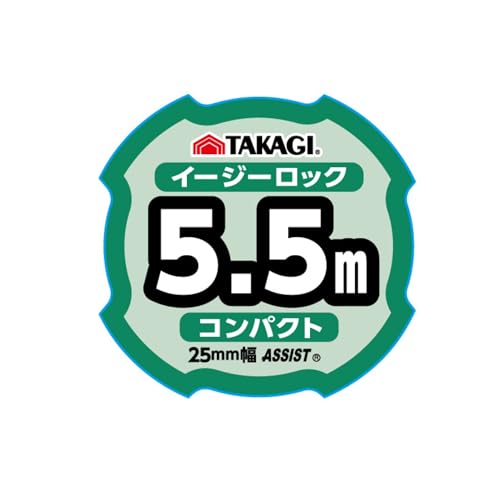 Takagi Easy Lock Convex Compact 1.0 Inches (25 Mm) X 16.4 Ft (5.5 M)