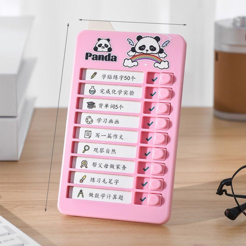 Panda Good Habit Punch Card Capybara Self-discipline Punch Card  To Do List