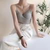 Tank Top Knit Halter Crop Tops Women Summer Camis Backless Cross Design Camisole Fashion Tube Female Sleeveless Cropped Vest