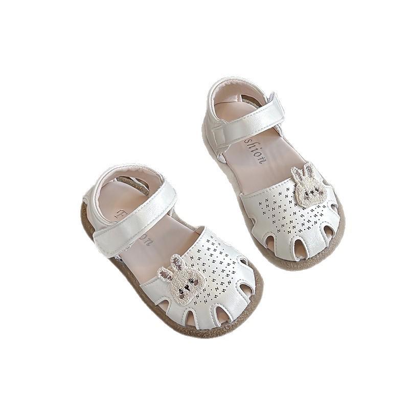 Girls' Non-slip Summer Shoes: 2026 Closed-Toe Sandals, Cartoon Princess Design, Breathable Soft-Soled for Stability