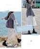 Checkered Blouse for Front Short Elegant and Large Going Autumn [DayaEmmoTQ] Women, Collared, Buttoned, Pullover, Open, Sleeve, Thin, Shirt, Top,