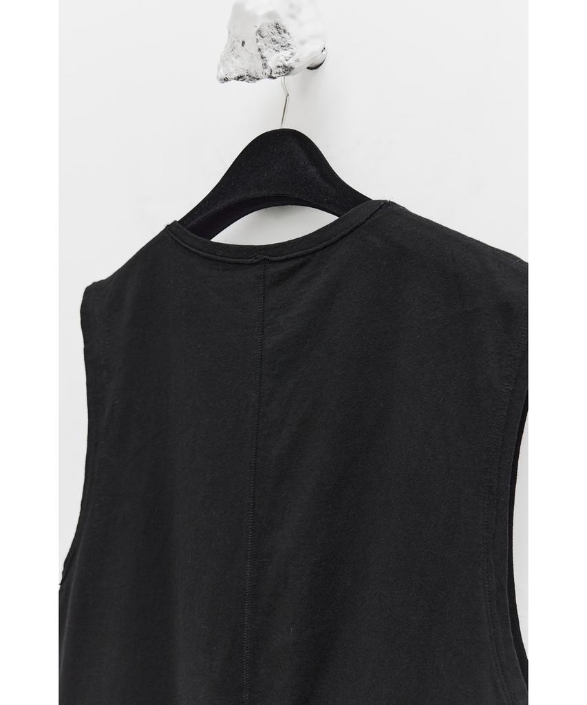 YOUTH Cut-Off Slit Sleeveless - Black