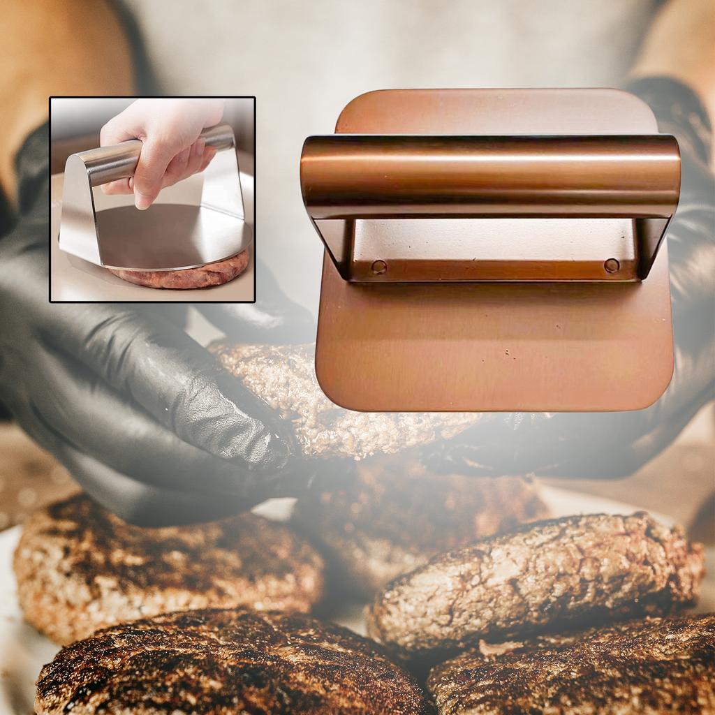 Burgerpressen Glatte Küchenaccessoires Burger Smasher Fleisch Rindfleischburger Fleisch Smasher für Barbecue Kochen Sandwich Steaks