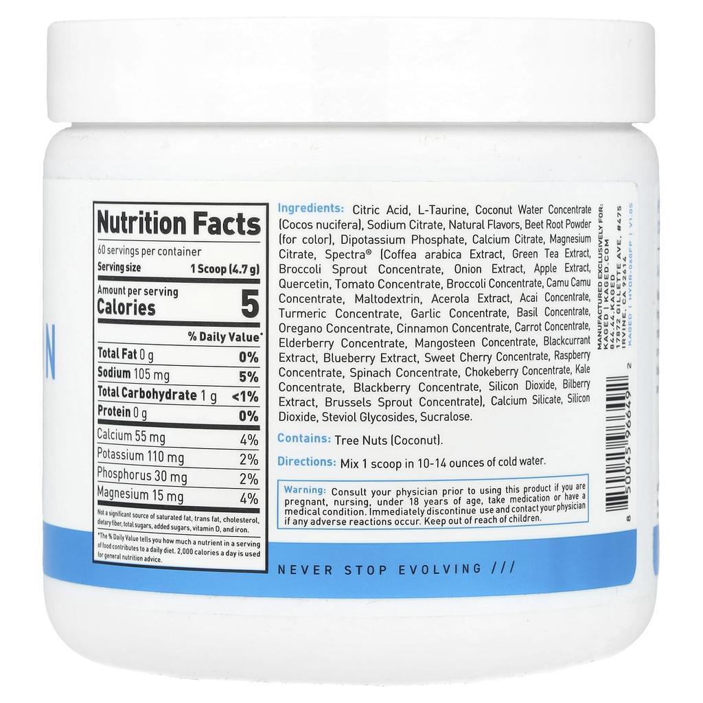 Hydration, Fruit Punch, 282G(9.95Oz)