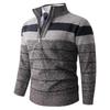 Autumn/Winter Men's Trendy Knit Half-Zip Sweater - European and American Style