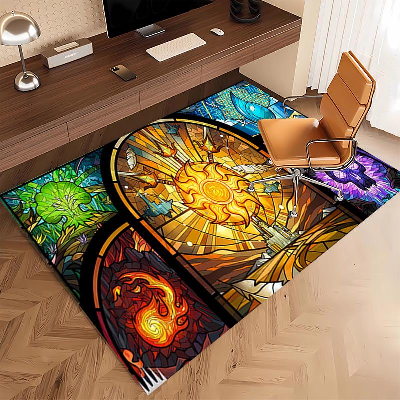 Magic The Gathering Print Area Rug - Soft,Washable Non-Slip Indoor Mat,Living Room,Home Office Decorative Rug