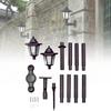 Vintage Inspired Dual Head Hexagonal Solar Wall Light Perfect For Outdoor Spaces